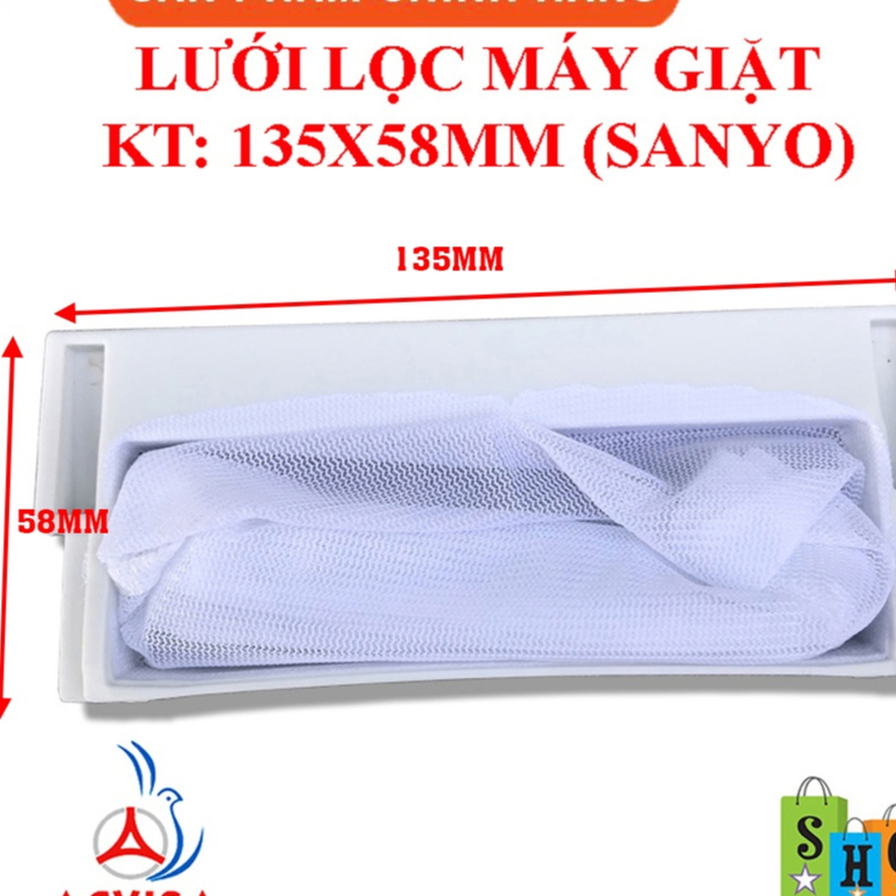 Lưới lọc rác máy giặt Sanyo (3 loại kích thước)