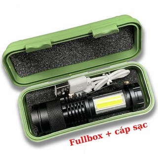 Đèn Pin MINI Siêu Sáng Cao Cấp Có Zoom Xa Gần , Đèn Pin Mini Cầm Tay