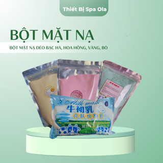 Bột Mặt Nạ Dẻo Spa Ola Bột Mặt Nạ Hoa Hồng, Bạc Hà, Vàng Collagen, Bò Chuyên Dùng Cho Spa, Thẩm Mỹ Cá Nhân