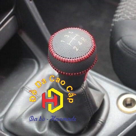 [GET] Bọc da cần số phanh tay xe Hyundai get, Starex số sàn (MT) bằng da bò