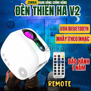Đèn thiên hà V2 Loa bluetooth thế hệ mới, Chiếu bầu trời sao, vũ trụ, vân mây đổi màu, đèn vũ trụ V2 ZINKA SHOP