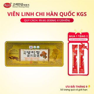 Viên Linh Chi KGS (Hộp thiếc, 830mg x 120 viên)