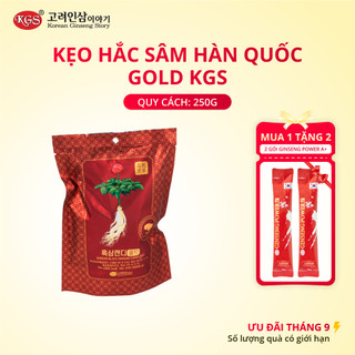 (DATE 08.03.2025) Kẹo Hắc Sâm KGS giúp tăng năng lượng, chống hạ đường huyết, hàm lượng Hắc Sâm cao, gói 100g / 250g