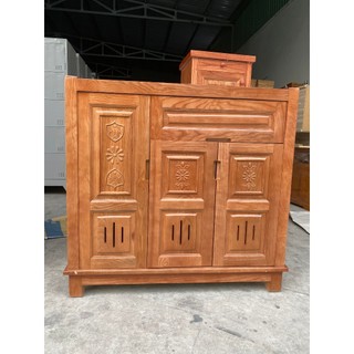 tủ dép gỗ sồi