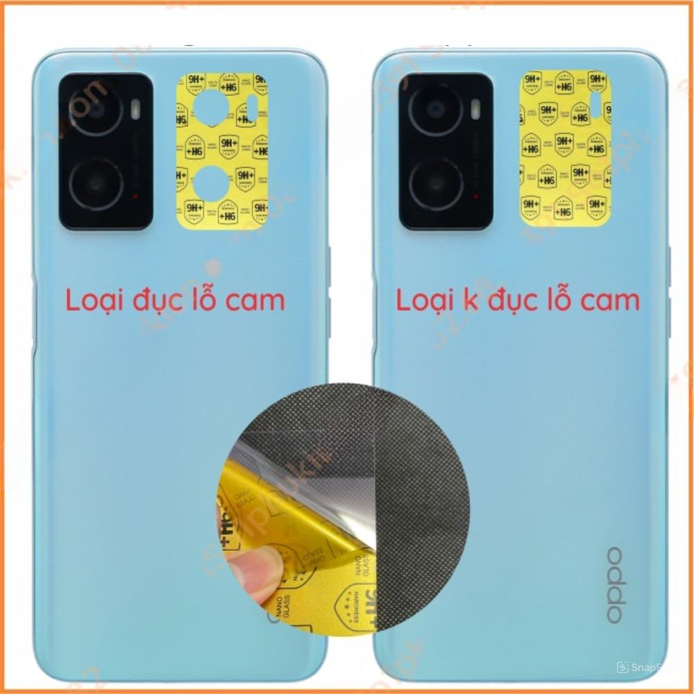(Mua 1 tặng 1) Dán cường lực camera dành cho Oppo A76/ Oppo A56 5G dẻo nano, trong suốt