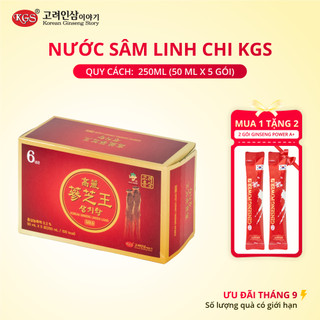 Hộp 5 gói Nước Hồng Sâm Linh Chi KGS 250ml (50 ml x 5 gói)