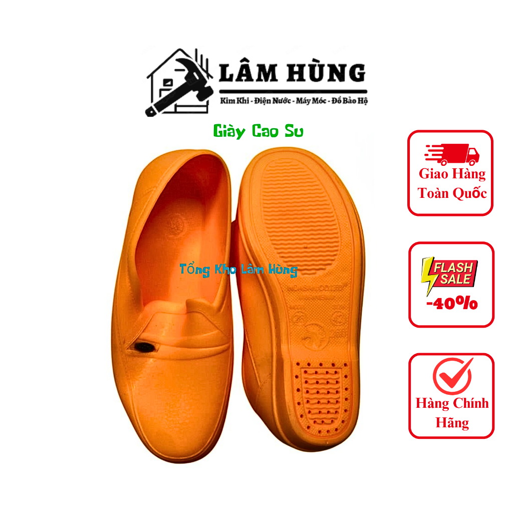 ✅ Giầy Cao Su Bảo Hộ Lao Động - Giầy Lười Bảo Hộ Cáo Su Dẻo Dai Siêu Bền: Hàng Tốt Chất Lượng Cao