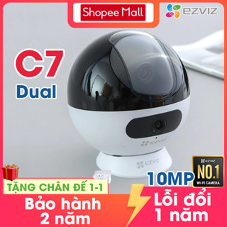 [GIẢM TỚI 300K] Camera 2 mắt trong nhà EZVIZ C7 8MP ban đêm có màu cực nét, cam cố định và xoay 360