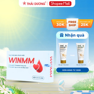 TPBVSK WINMM Giảm cholesterol, giảm nguy cơ xơ vữa động mạch (Hộp 2 vỉ x 15 viên) - Sao Thái Dương