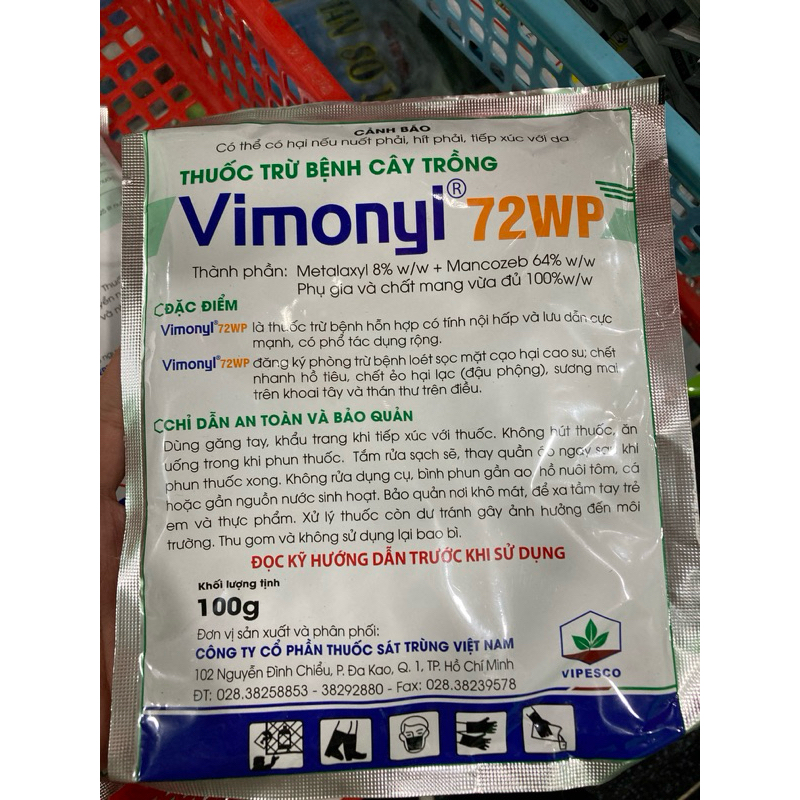 Thuốc trừ Bệnh loét sọc miệng cạo Vimonyl 72wp - Vimonyl 72wp