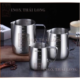 Ca đánh sữa có vạch chia 350ml inox