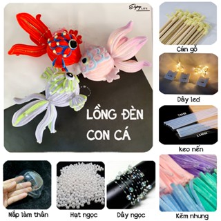 Phụ kiện làm Lồng đèn cá kẽm nhung - lồng đèn trung thu Hottrend Tặng kèm đèn led - Nivihouse