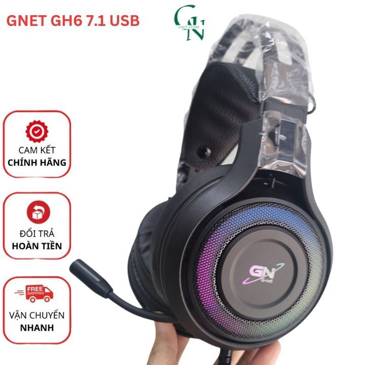 Tai nghe game GNET GH6 7.1 cổng USB