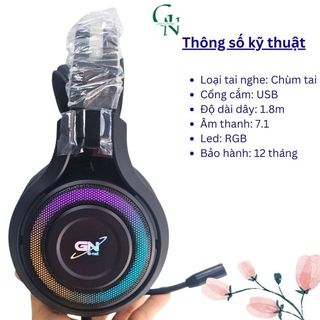 Tai nghe game GNET GH6 7.1 cổng USB
