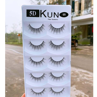 Mi giả tự nhiên Kun 5D 09 5 cặp cao cấp chuyên dùng cho makeup cô dâu