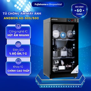  Tủ chống ẩm máy ảnh 50 Lít Andbon AD-50 nhập khẩu tủ hút ẩm điều chỉnh cài đặt % độ ẩm tiết kiệm điện dry cabinet 