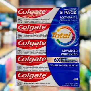 [Hàng Mỹ/Lốc 5] Kem Đánh Răng COLGATE TOTAL ADVANCED WHITENING 181G