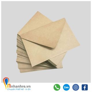 Bao thư, combo 50 bao thư giấy kraft nắp chéo A4, A5, A6, Mini - Phong cách vintage giá rẻ, chất lượng - INNHANHRE