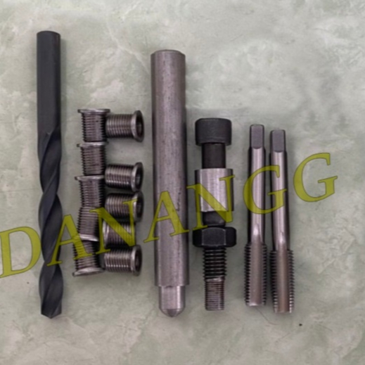 Bộ Cấy chân ren bugi 5 món cây bugi xe máy chân bugi 10mm