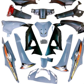 Bộ dàn áo xe Wave 100 - WAVE A - S100 - RS - 50cc xe đời 2006 - 2016 mầu Xi Măng