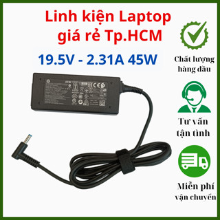 Sạc Laptop Hp 19.5V - 2.31A Đầu Nhỏ cho Hp Envy 13-AH, Pavilion X360, Stream 11 13 14 15 - Adapter Hp New - Charger 45W