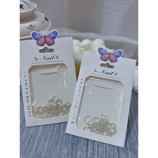 Set dây xích đá - xích bạc - dây đá trang trí móng