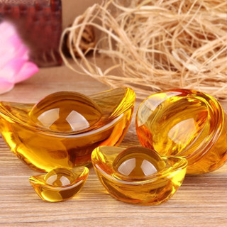 (SET 5) Thỏi vàng pha lê may mắn - Kim Nguyên Bảo Được Chọn Size cỡ nhỏ