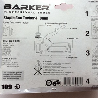 Bộ dập ghim vào gỗ BARKER