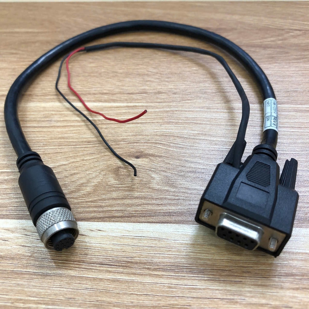 Cáp Camera COGNEX CCBL-05-01 185-1231R M12 12 Pin Female to DB9 RS232 9 Pin Female dài 40 Cm