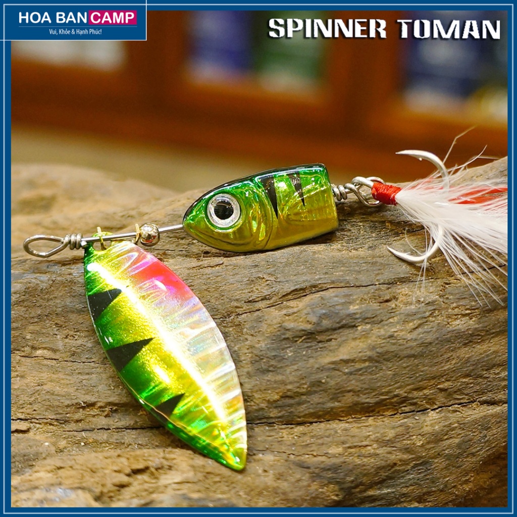 Mồi Lure Spinner Toman | 14g - Lưỡi BKK #6