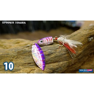 Mồi Lure Spinner Toman | 14g - Lưỡi BKK #6