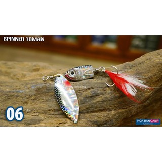 Mồi Lure Spinner Toman | 14g - Lưỡi BKK #6