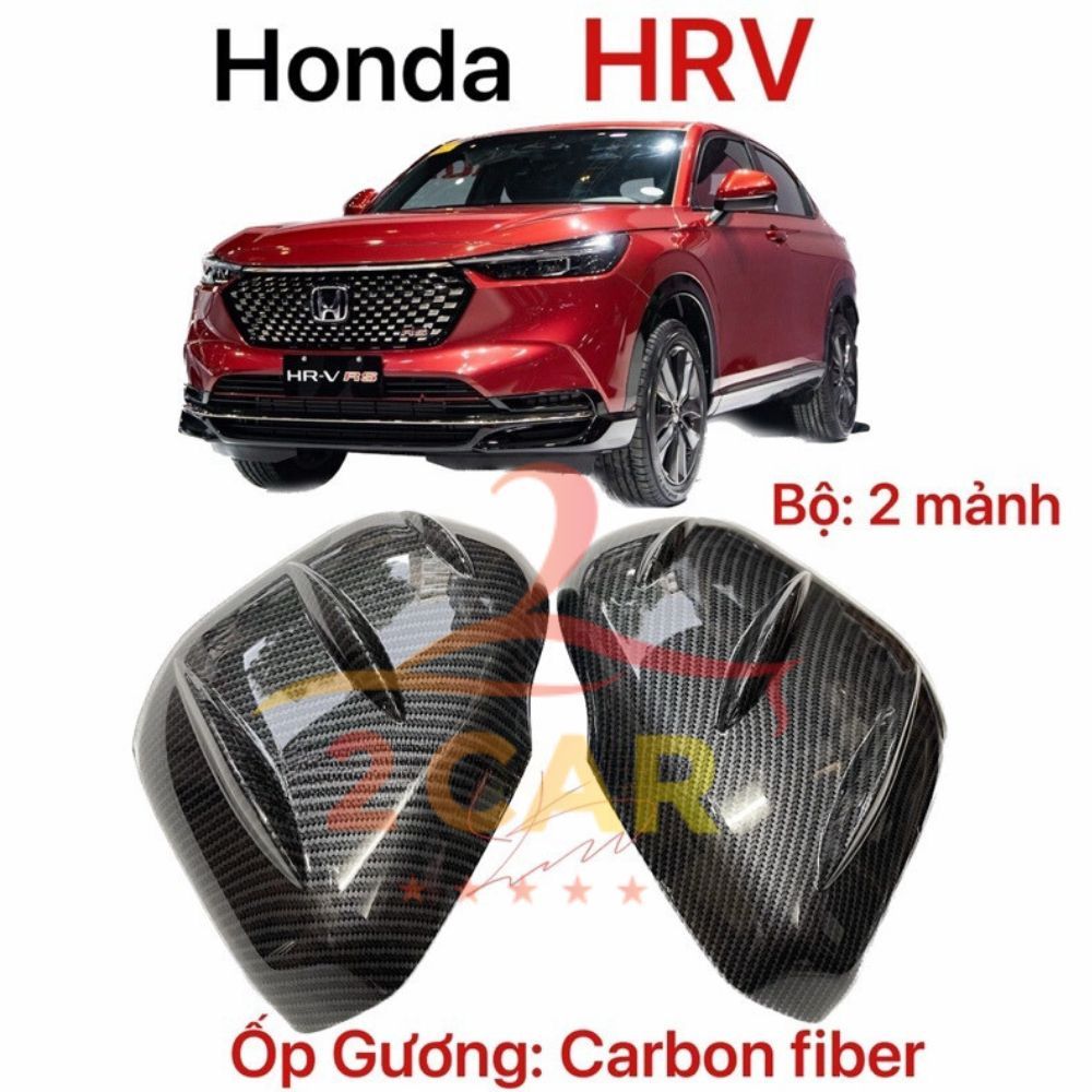 Ốp gương carbon xe Honda HRV 2022 2023 2024 vân Carbon fiber cao cấp