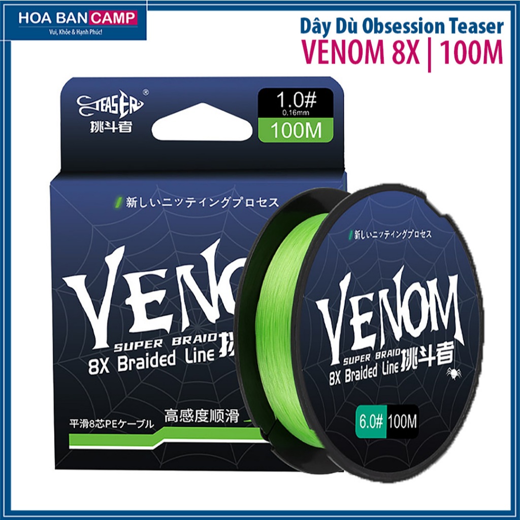 Dây Dù Obsession Teaser Venom 8x | 100m - 150m