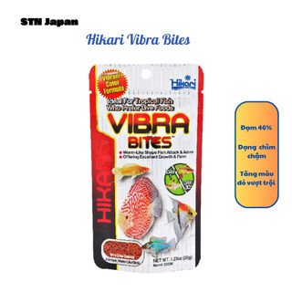  Cám cá cầu vồng cá đĩa,hồng mi siêu tăng màu Hikari Vibra Bites 280g 
