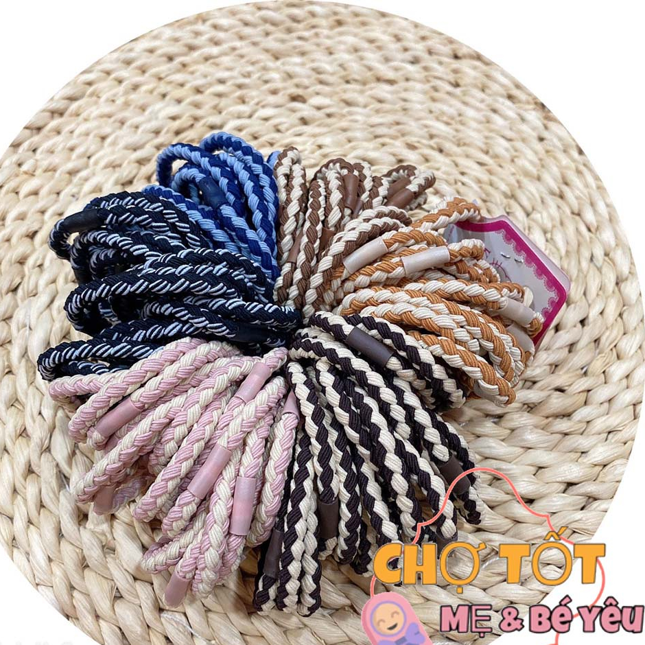 Combo 3 Thun Cột Tóc Đơn Giản Nữ Tính Phong Cách Hàn Quốc (bền cột chắc tóc)_MS1