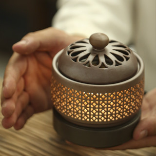 [VIP] Lư hương đốt trầm cao cấp [HÌNH TRỤ], Lư đốt trầm hương điện, Lư xông trầm điện - Điều chỉnh