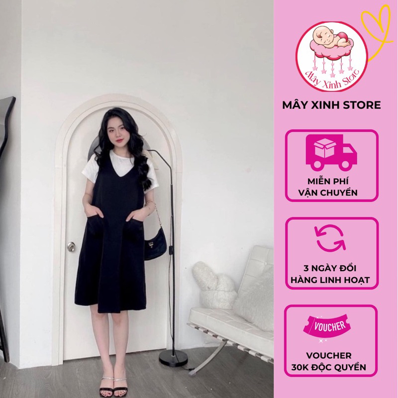 Yếm Bầu Công Sở, Váy Công Sở Cho Mẹ Bầu