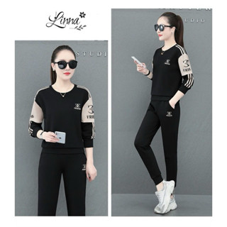 Đồ bộ thể thao nữ - Bộ thu đông chất umi mềm mịn