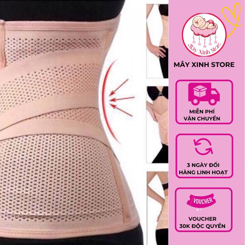 Đai Nịt Bụng Cho Mẹ Sau Sinh, Gen Nịt Bụng Chống Xổ Bụng, Đai Giảm Mỡ Sau Sinh Mây Xinh Store
