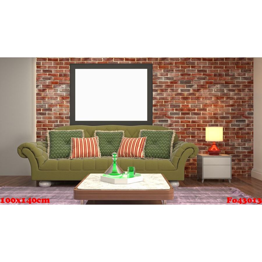 Tranh vải 3d size 150x250cm in cảnh phòng khách Fo39918<Tặng móc dán+kẹp treo>