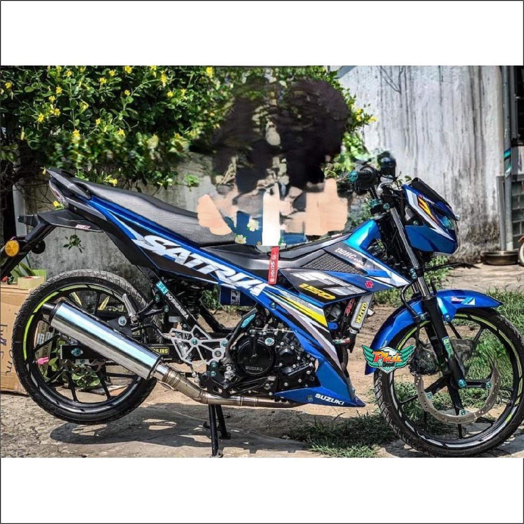 Tem rời Satria xanh đen , (F)