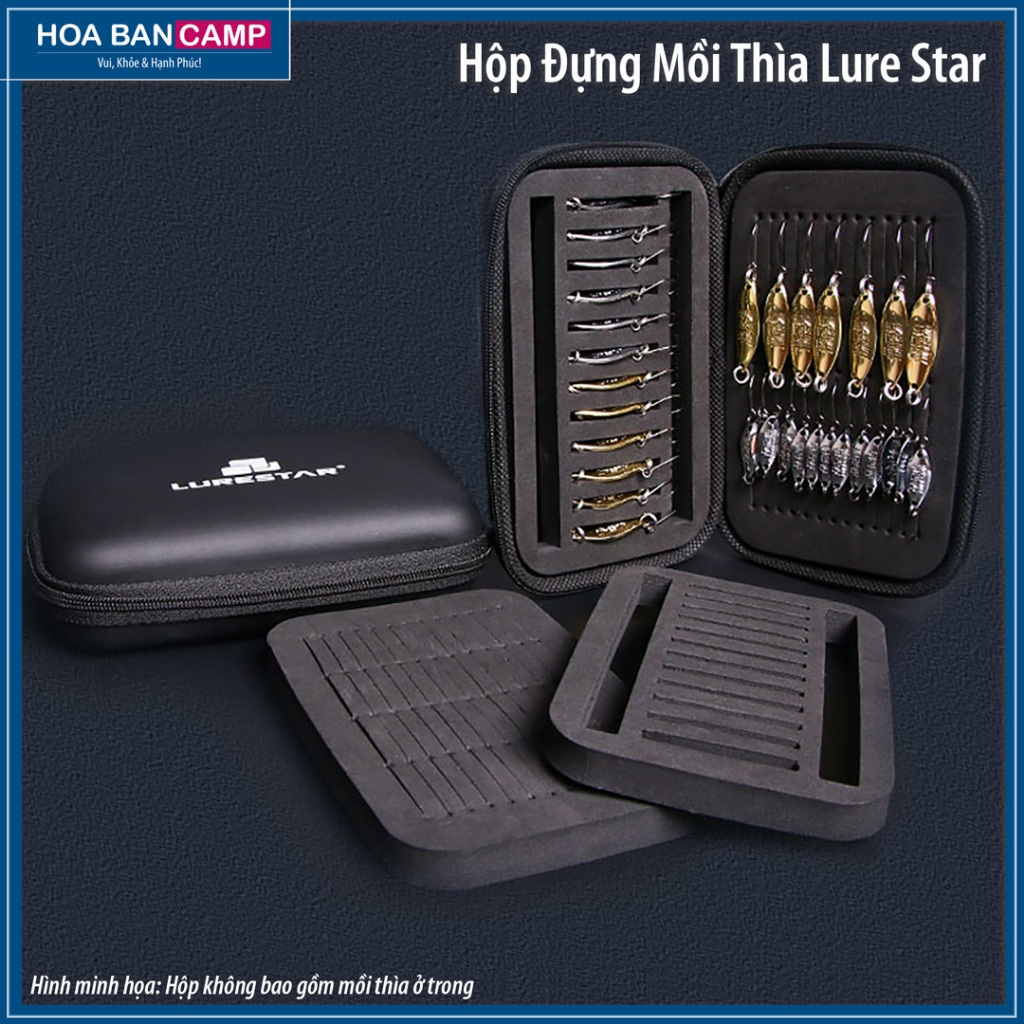 Hộp Đựng Mồi Thìa Lure Star Đựng Lưỡi Câu, Mồi Thìa