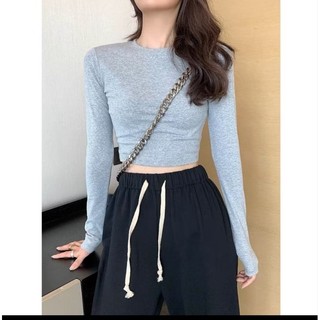 Áo croptop tay dài