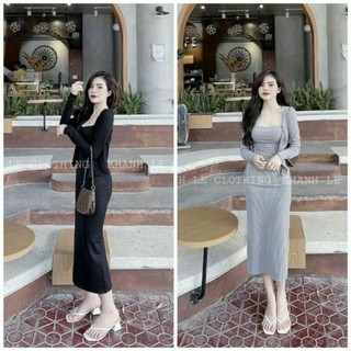 Đầm sét 1m thun gân