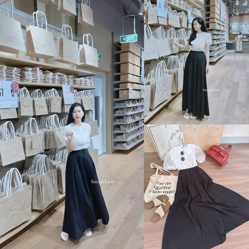 ĐẦM MIDI TRẮNG REN HOA CỔ VUÔNG