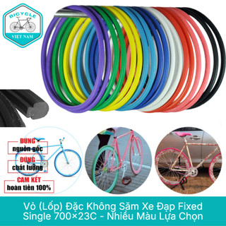 Vỏ Lốp Đặc Không Săm Xe Đạp Fixed Gear   Single Speed 700x23C – Nhiều Màu Bền Bỉ Không Lo Thủng 