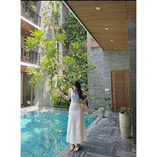 ĐẦM GẤM CỔ YẾM CỘT NƠ