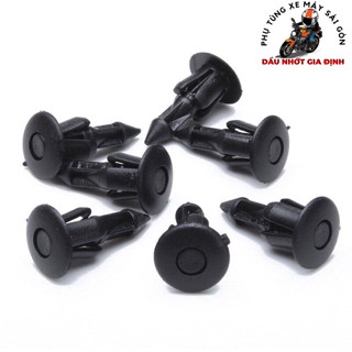 COMBO 20 ỐC NHỰA, CHỐT NHỰA BẤM DÀN ÁO XE MÁY 6LI