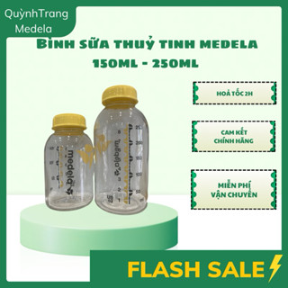 Bình Trữ Sữa thuỷ tinh Medela 250ml/150ml Bình Trữ Sữa Nhựa PP 150ml/250ml/ thuỷ tinh an Toàn Cho Bé